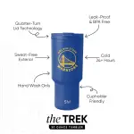 NBA Trek Tumbler with Flip Lid(Golden State Warriors,30 oz)