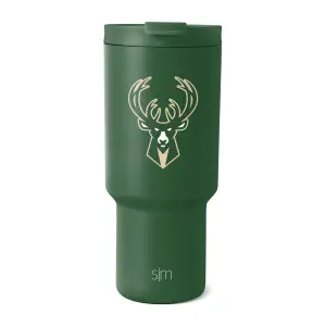 NBA Trek Tumbler with Flip Lid(Milwaukee Bucks,30 oz)