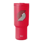 NBA Trek Tumbler with Flip Lid(Portland Trail Blazers,30 oz)