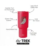 NBA Trek Tumbler with Flip Lid(Portland Trail Blazers,30 oz)
