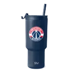 NBA Summit Water Bottle with Straw Lid - 32oz(Washington Wizards,30 oz)