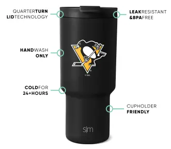 NHL Trek Tumbler(Pittsburgh Penguins,30oz)