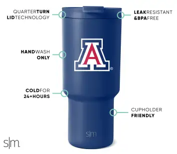 Collegiate Trek Tumbler(Arizona,30oz)