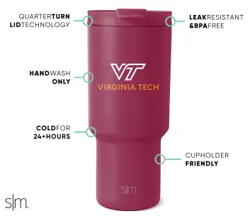 Collegiate Trek Tumbler(Virginia Tech,30oz)