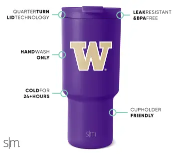 Collegiate Trek Tumbler(Washington,30oz)