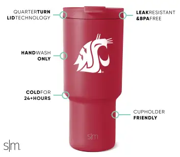 Collegiate Trek Tumbler(Washington State,30oz)