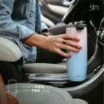 Voyager Tumbler with Clear Flip Lid & Straw(Lavender Mist,12oz)