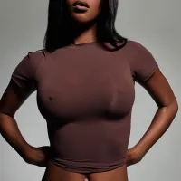 SKIMS ULTIMATE NIPPLE PUSH-UP BRA (CLAY,30,A)