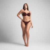 FITS EVERYBODY LACE PUSH-UP BRA (OXBLOOD,30,A)