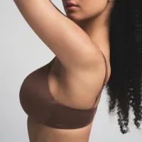 WIRELESS FORM PUSH-UP PLUNGE BRA (GARNET,30,A)
