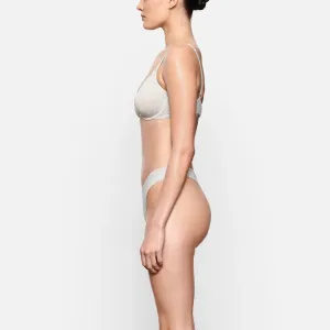 COTTON JERSEY T-SHIRT BRA (LIGHT HEATHER GREY,30,A)