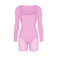 FITS EVERYBODY LACE LONG SLEEVE ONESIE