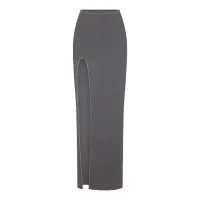 SEAMLESS MODAL SLIT LONG SKIRT