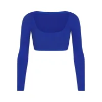 COTTON JERSEY SUPER CROPPED LONG SLEEVE