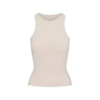 COTTON JERSEY CREW NECK TANK