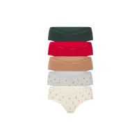 COTTON LOGO HIPSTER 5-PACK