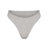 COTTON LOGO HIGH LEG BIKINI