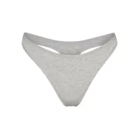 COTTON LOGO DIPPED THONG
